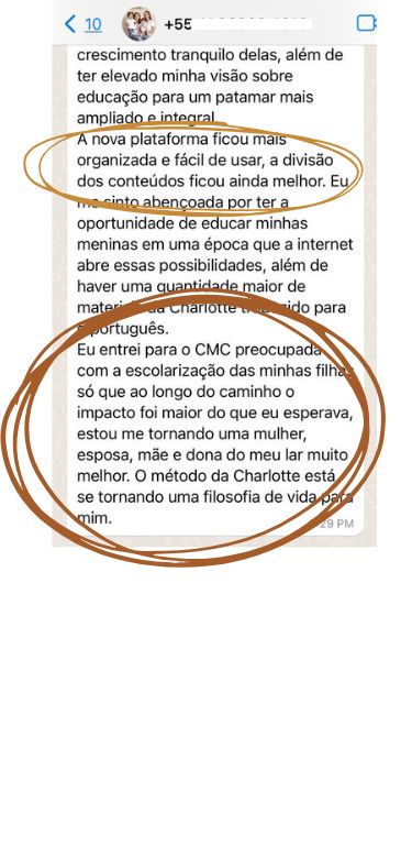 Depoimento de uma família do CMC, número 1