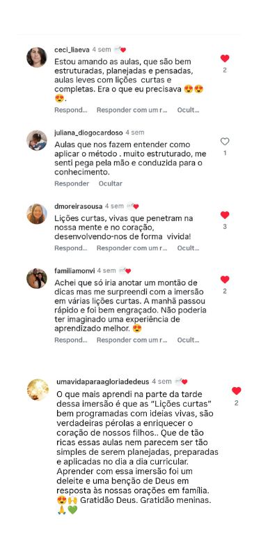 Depoimento de uma família do CMC, número 20