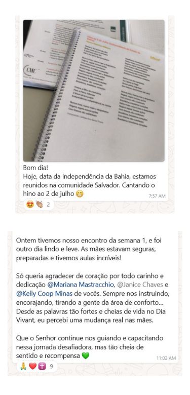 Depoimento de uma família do CMC, número 35
